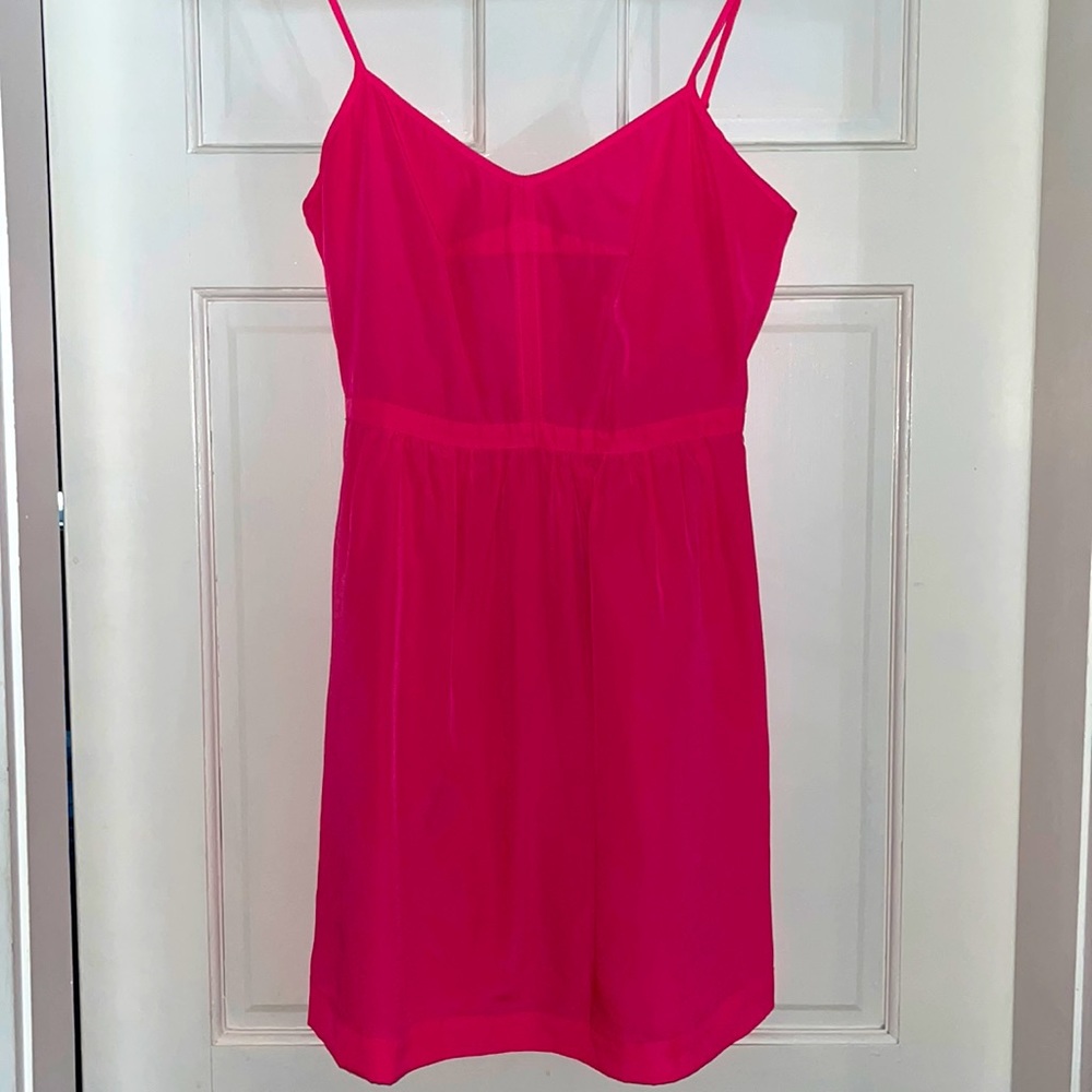 Hot pink dress!